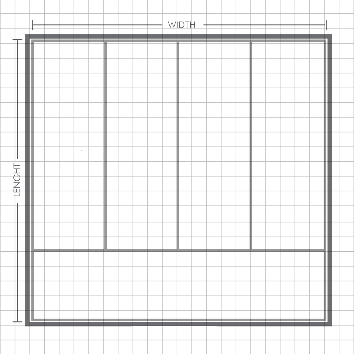 Mlkstudi Clear Acrylic Drawer Organizer Insert - Custom-Cut Premium Modular Divider for Vanity, Kitchen & Office Drawer
